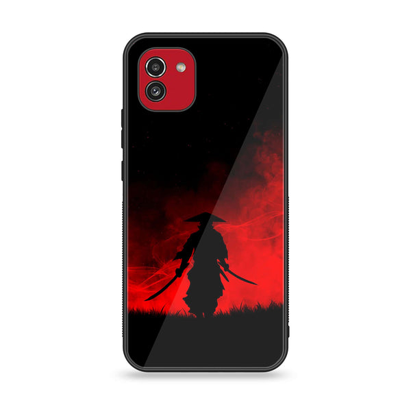 Samsung Galaxy A03 - Ninja Design 1 - Premium Printed Glass soft Bumper shock Proof Case  CS-31298