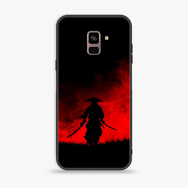 Samsung Galaxy A8+ (2018) - Ninja Series - Premium Printed Glass soft Bumper shock Proof Case
