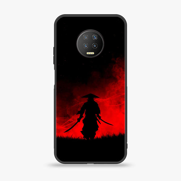 Infinix Note 7 - Ninja Series - Premium Printed Glass soft Bumper shock Proof Case