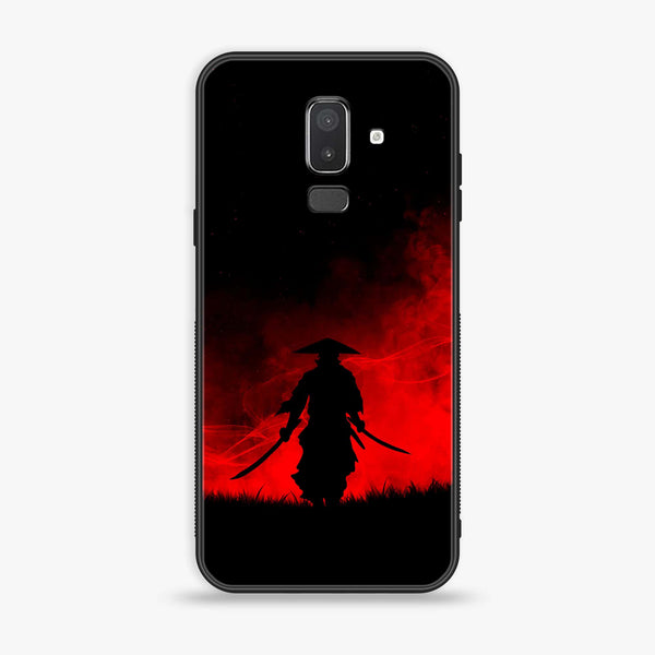 Samsung Galaxy J8 2018 - Ninja Series - Premium Printed Glass soft Bumper shock Proof Case