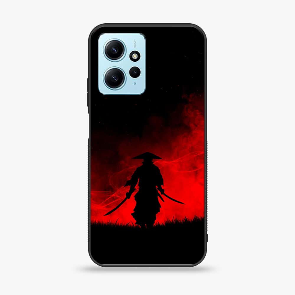 Xiaomi Redmi Note 12 - Ninja Series - Premium Printed Glass soft Bumper shock Proof Case