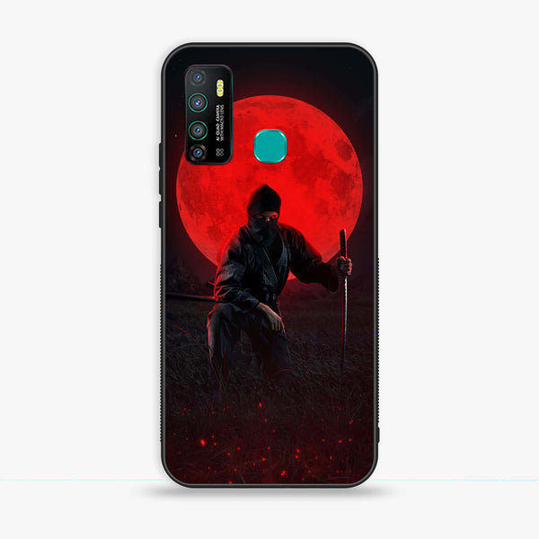 Infinix Hot 9 Play - Ninja Series  Design 10 - Premium Printed Glass soft Bumper shock Proof Case CS-19435