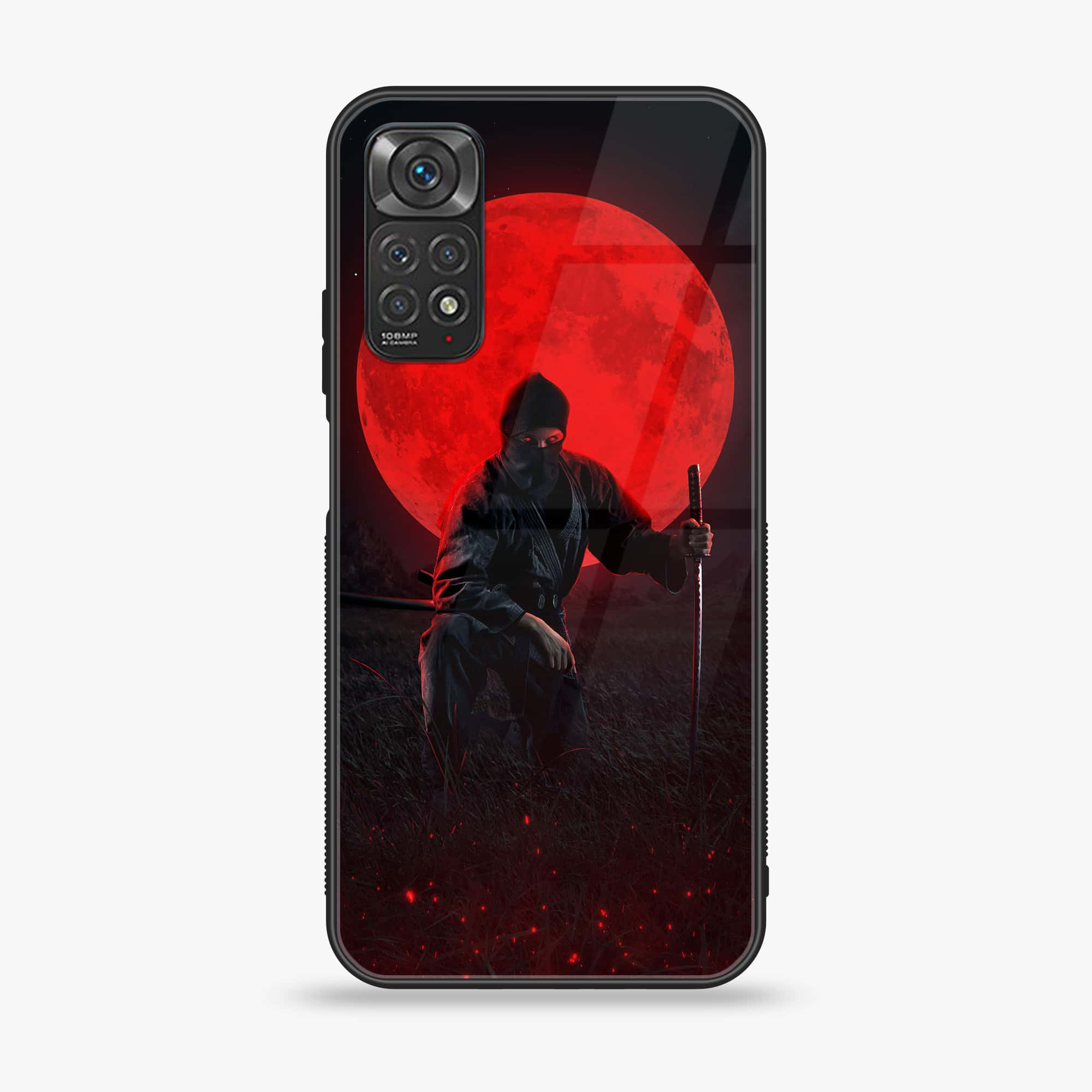 Xiaomi Redmi Note 11 Pro Ninja Series Premium Printed Glass soft Bumper shock Proof Case