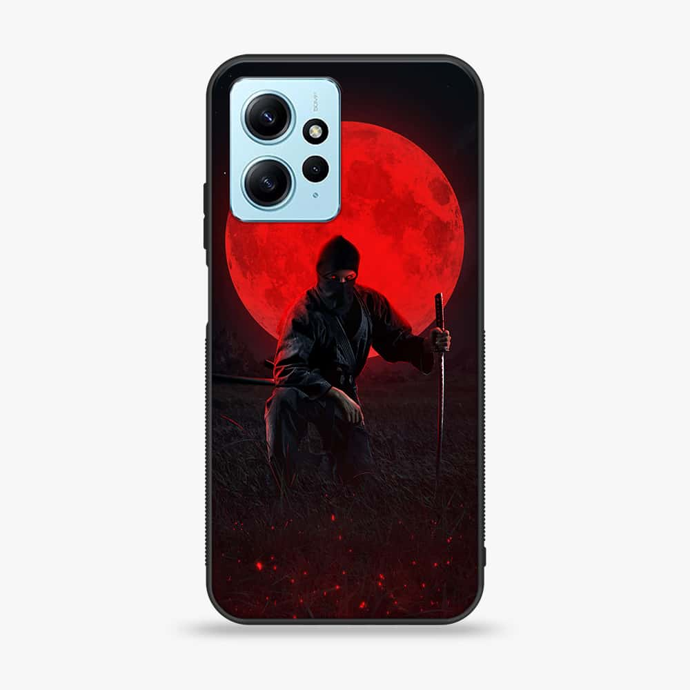 Xiaomi Redmi Note 12 - Ninja Series - Premium Printed Glass soft Bumper shock Proof Case