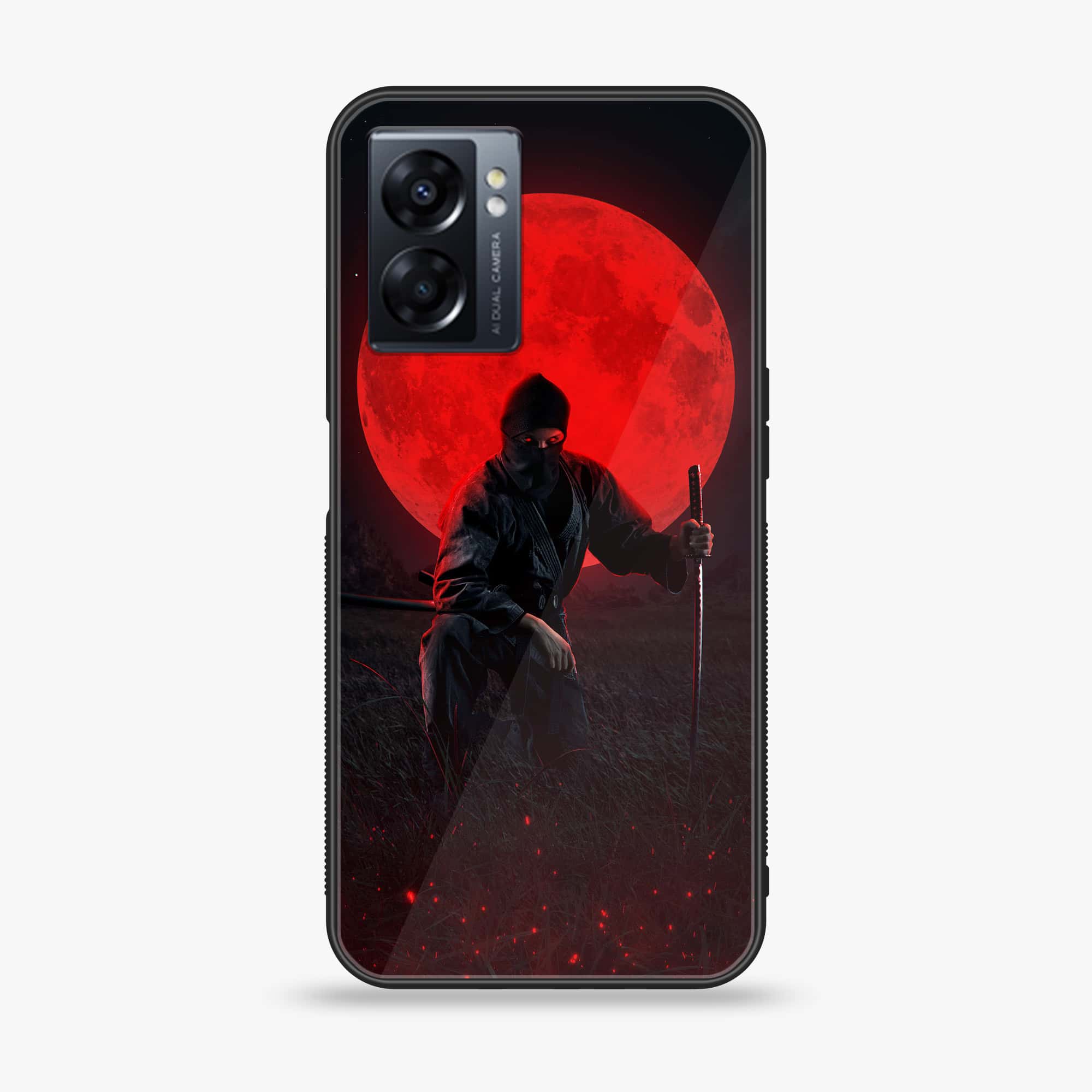Oppo A77 4G - Ninja Series - Premium Metal Printed soft Bumper shock Proof Case