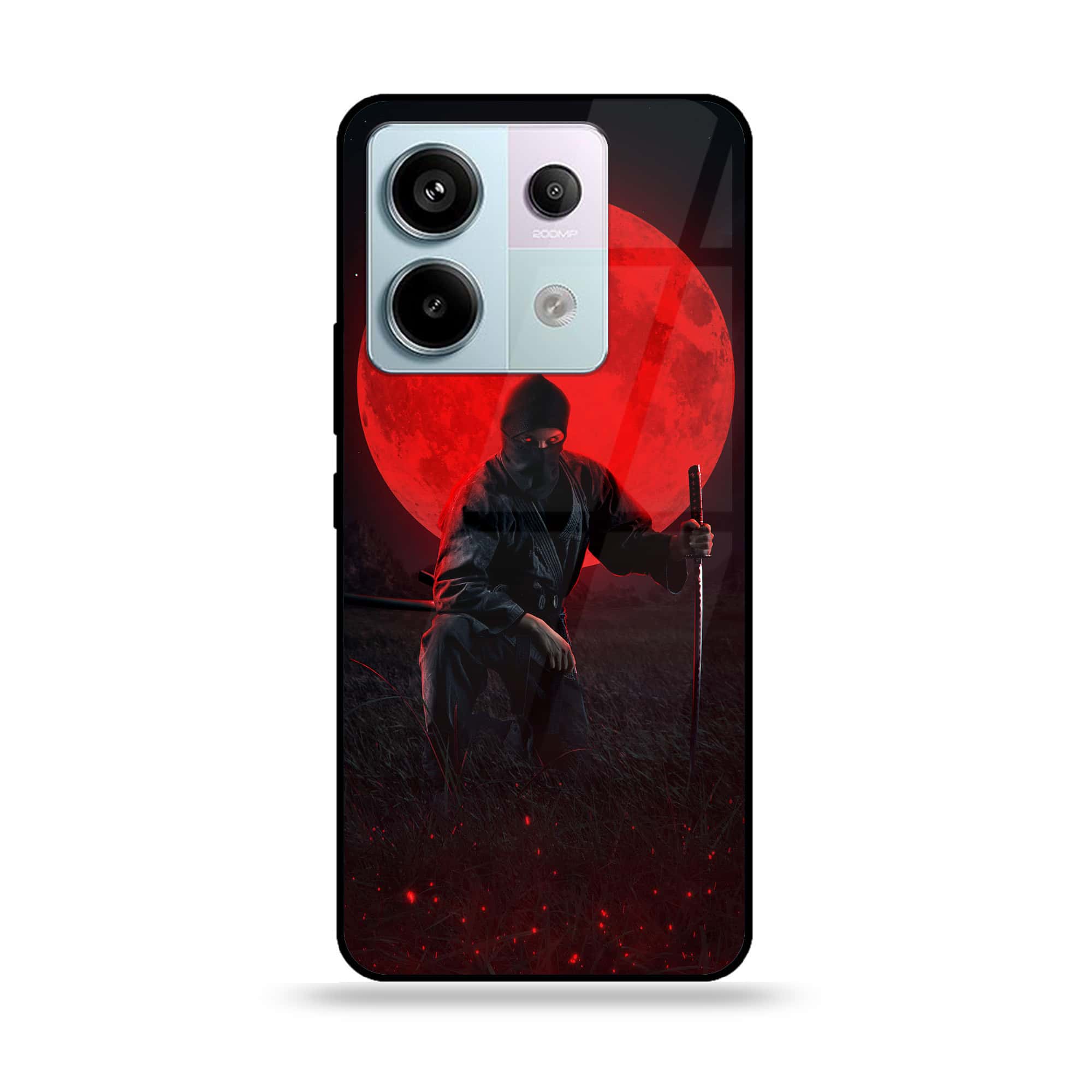 Redmi Note 13 - Ninja Series - Premium Metal Printed soft Bumper shock Proof Case