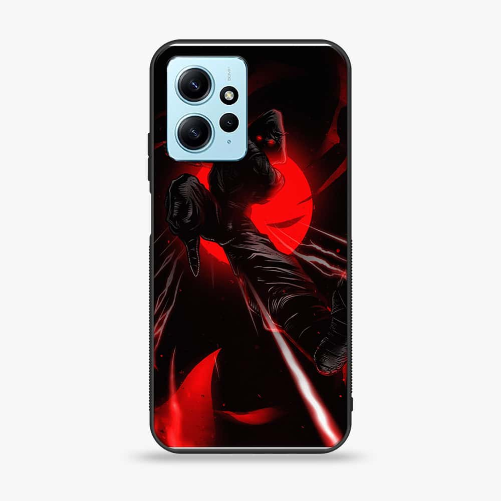 Xiaomi Redmi Note 12 - Ninja Series - Premium Printed Glass soft Bumper shock Proof Case