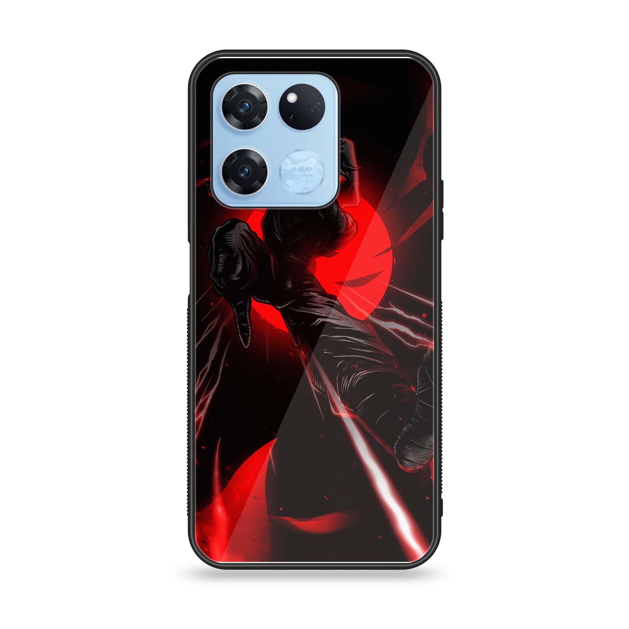 OnePlus Ace Racing - Ninja Series - Premium Printed Glass soft Bumper shock Proof Case