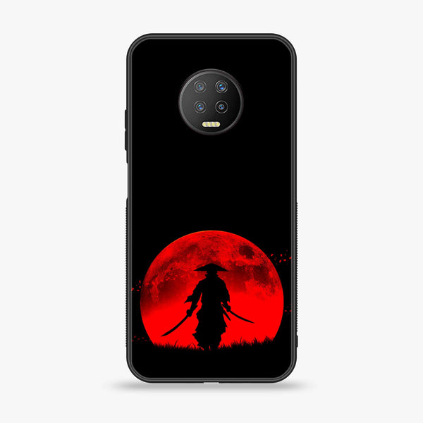 Infinix Note 7 - Ninja Design 8- Premium Printed Glass soft Bumper shock Proof Case CS-45911