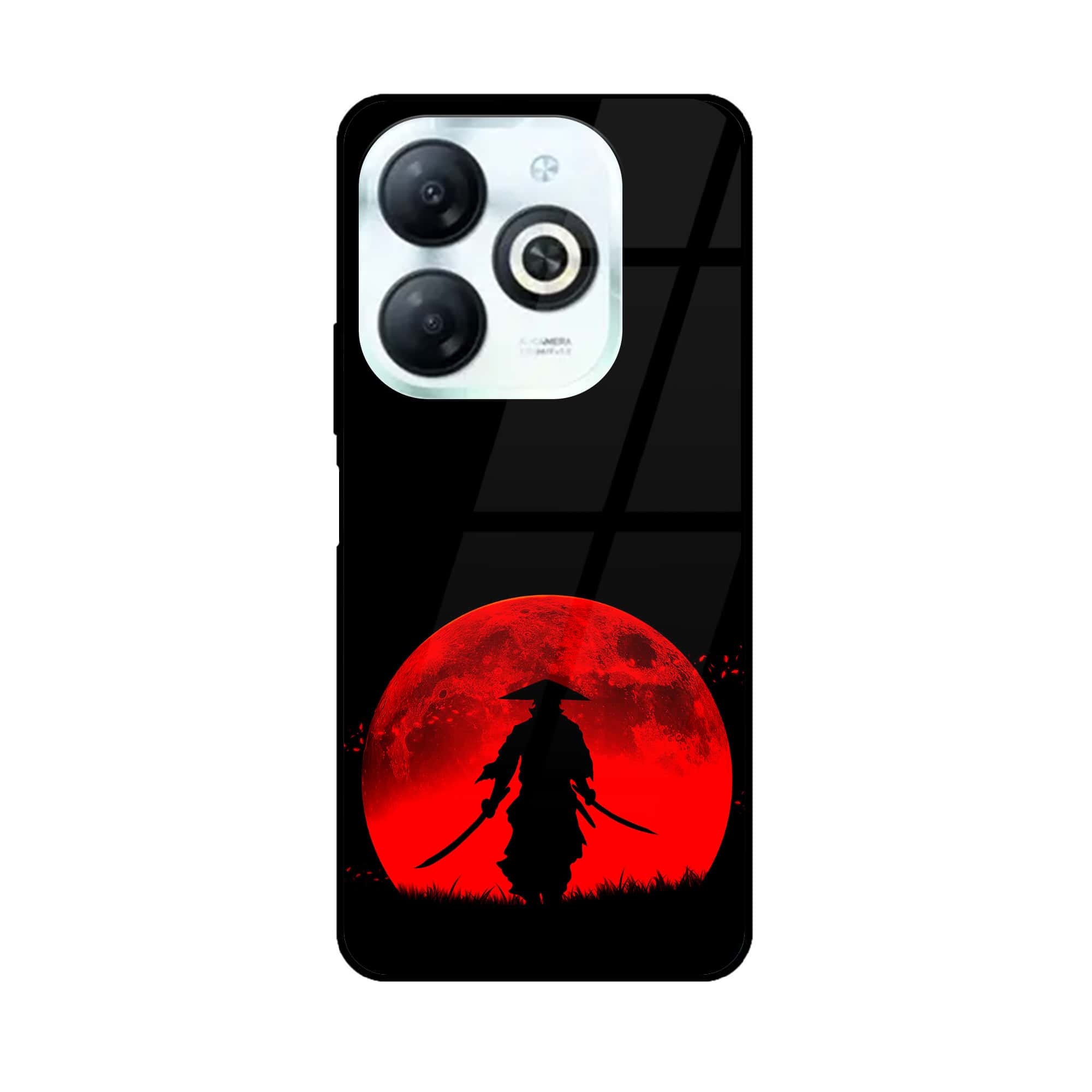 Tecno Spark 20 - Ninja Series - Premium Printed Glass soft Bumper shock Proof Case
