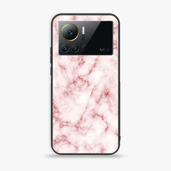 Infinix Note 12 VIP - Pink Marble Design 4 - Premium Printed Glass soft Bumper shock Proof Case CS-18059