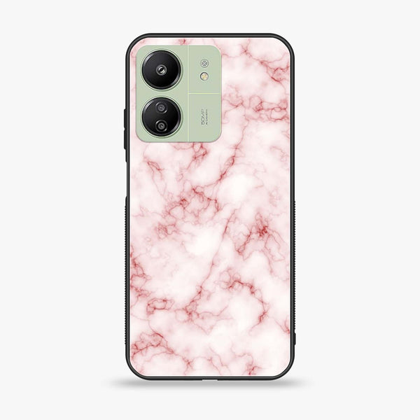 Xiaomi Redmi 13C - Pink Marble Design 4 - Premium Printed Glass soft Bumper shock Proof Case CS-14665