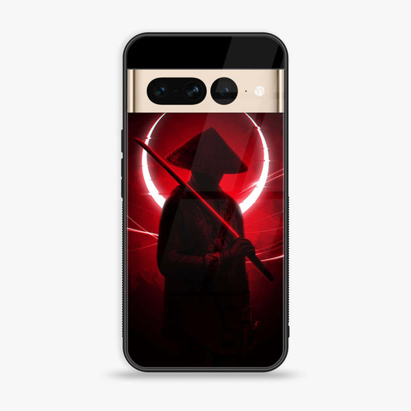 Google Pixel 7 Pro - Ninja Design 7- Premium Printed Glass soft Bumper shock Proof Case CS-11271