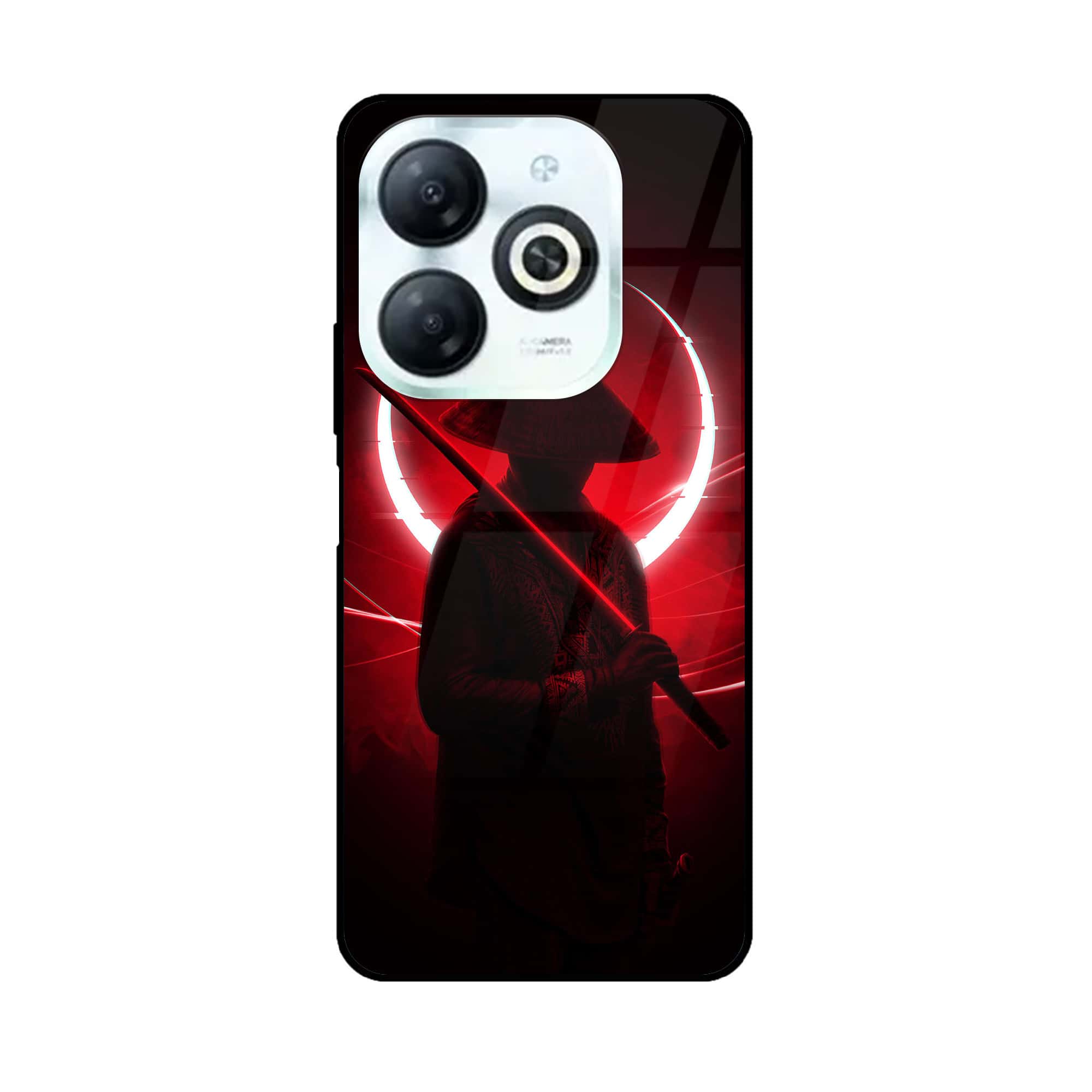 Tecno Spark 20 - Ninja Series - Premium Printed Glass soft Bumper shock Proof Case