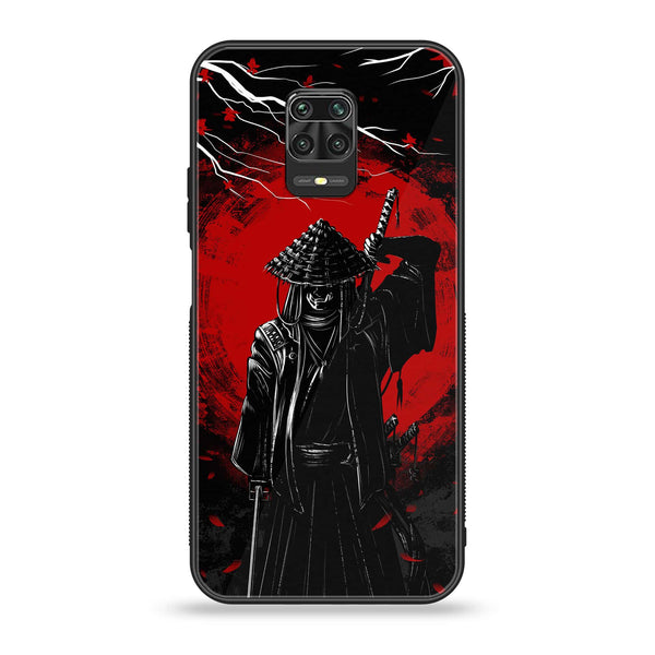 Xiaomi Redmi Note 9s/ Note 9 Pro- Ninja Design 6 - Premium Printed Glass soft Bumper shock Proof Case  CS-34821