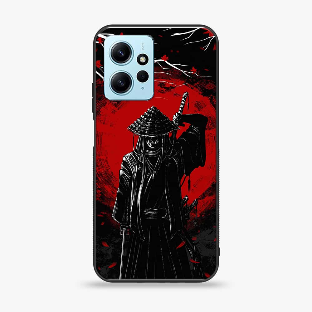 Xiaomi Redmi Note 12 - Ninja Series - Premium Printed Glass soft Bumper shock Proof Case