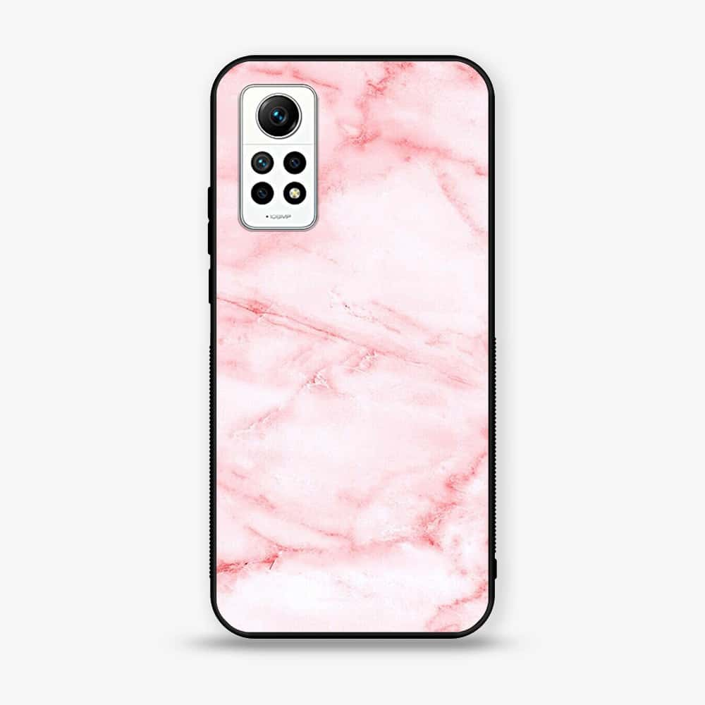 Xiaomi Redmi Note 12 Pro - Pink Marble Series - Premium Printed Glass soft Bumper shock Proof Case