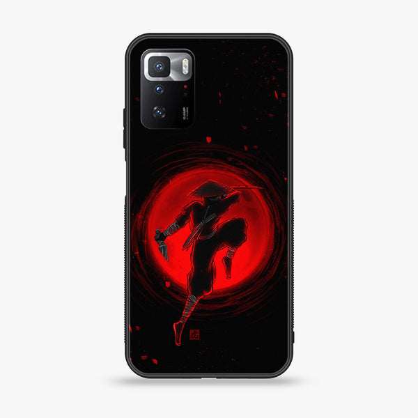 Xiaomi POCO X3 GT Ninja seires Premium Printed Glass soft Bumper shock Proof Case