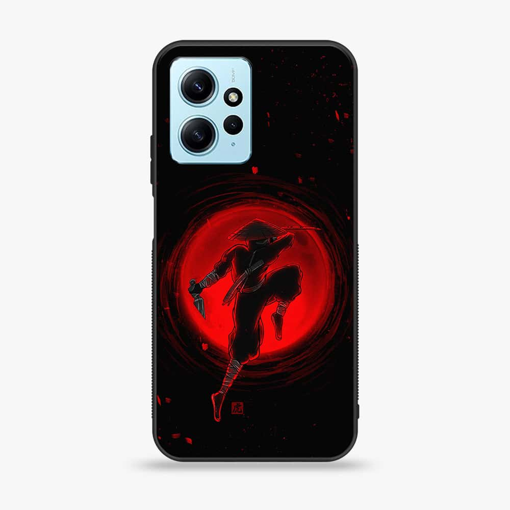 Xiaomi Redmi Note 12 - Ninja Series - Premium Printed Glass soft Bumper shock Proof Case