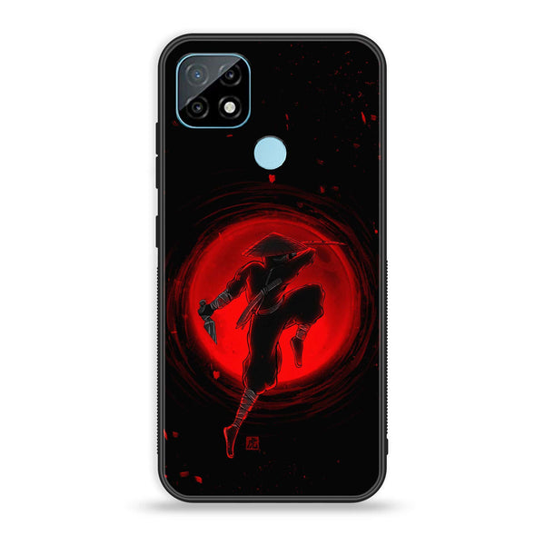 Realme C21 Ninja series Premium Printed Glass soft Bumper shock Proof Case