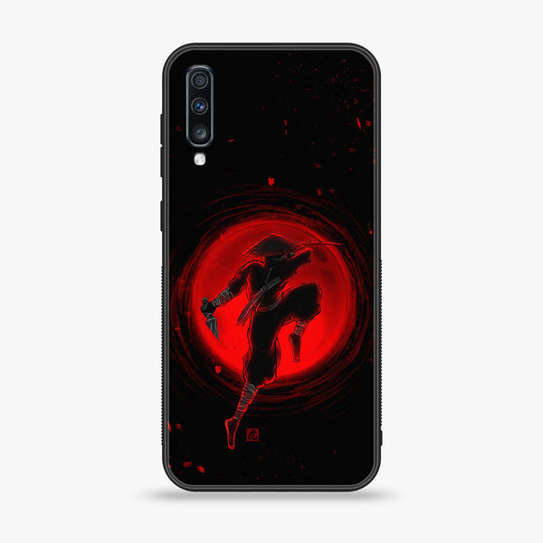 Samsung Galaxy A70S - Ninja Series - Premium Printed Glass soft Bumper shock Proof Case