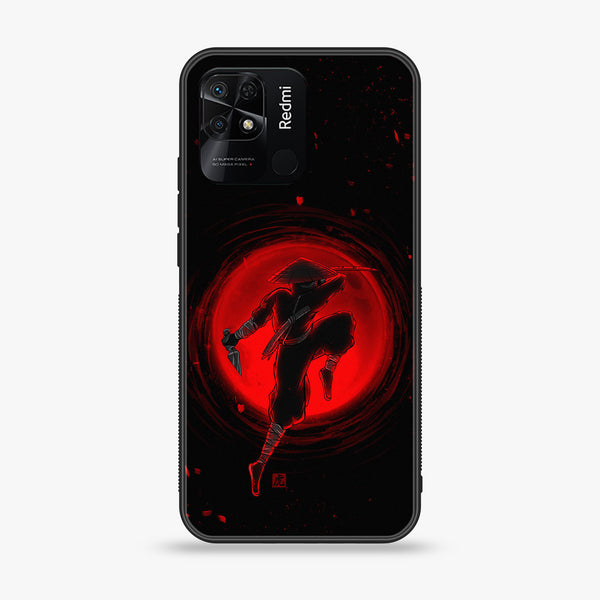Xiaomi Redmi 10C -Ninja Series - Premium Printed Glass soft Bumper shock Proof Case
