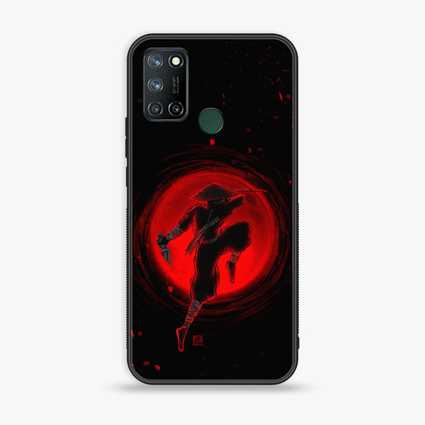 Realme 7i- Ninja Series- Premium Printed Glass soft Bumper shock Proof Case