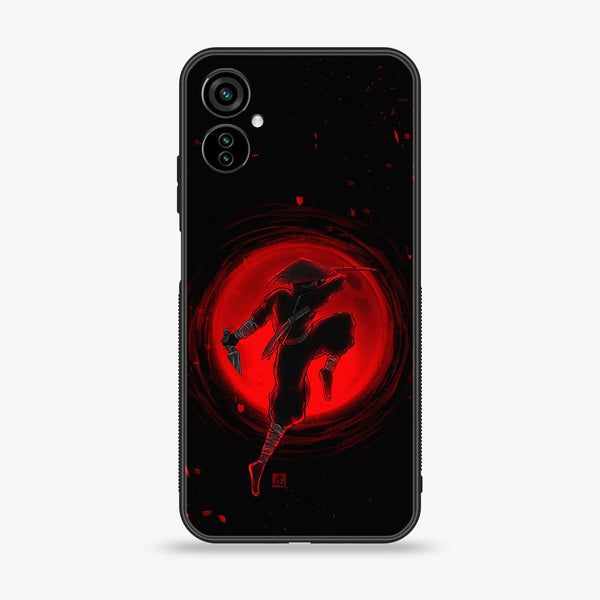 Tecno Spark 9T Ninja Series Premium Printed Glass soft Bumper shock Proof Case