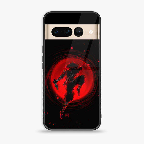 Google Pixel 7 Pro - Ninja Design 5 - Premium Printed Glass soft Bumper shock Proof Case CS-22079