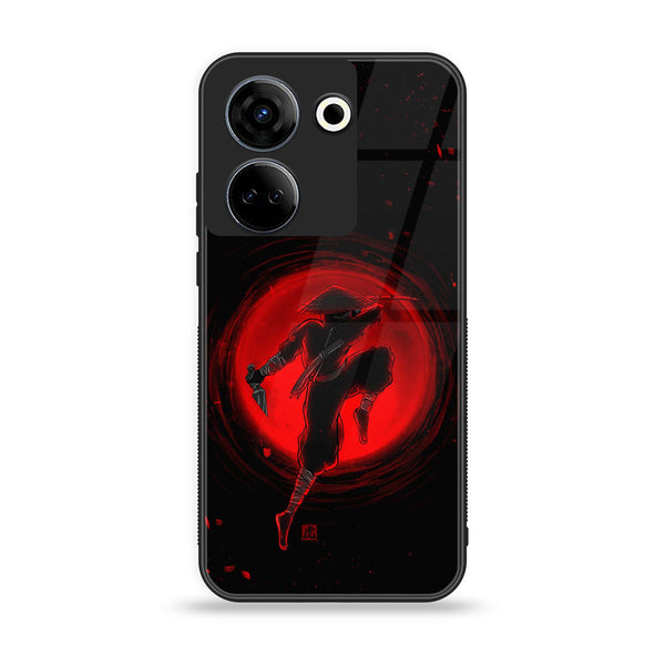 Tecno Camon 20 / Tecno Camon 20 Pro  - Ninja  Design 5 - Premium Printed Glass soft Bumper shock Proof Case CS-26951