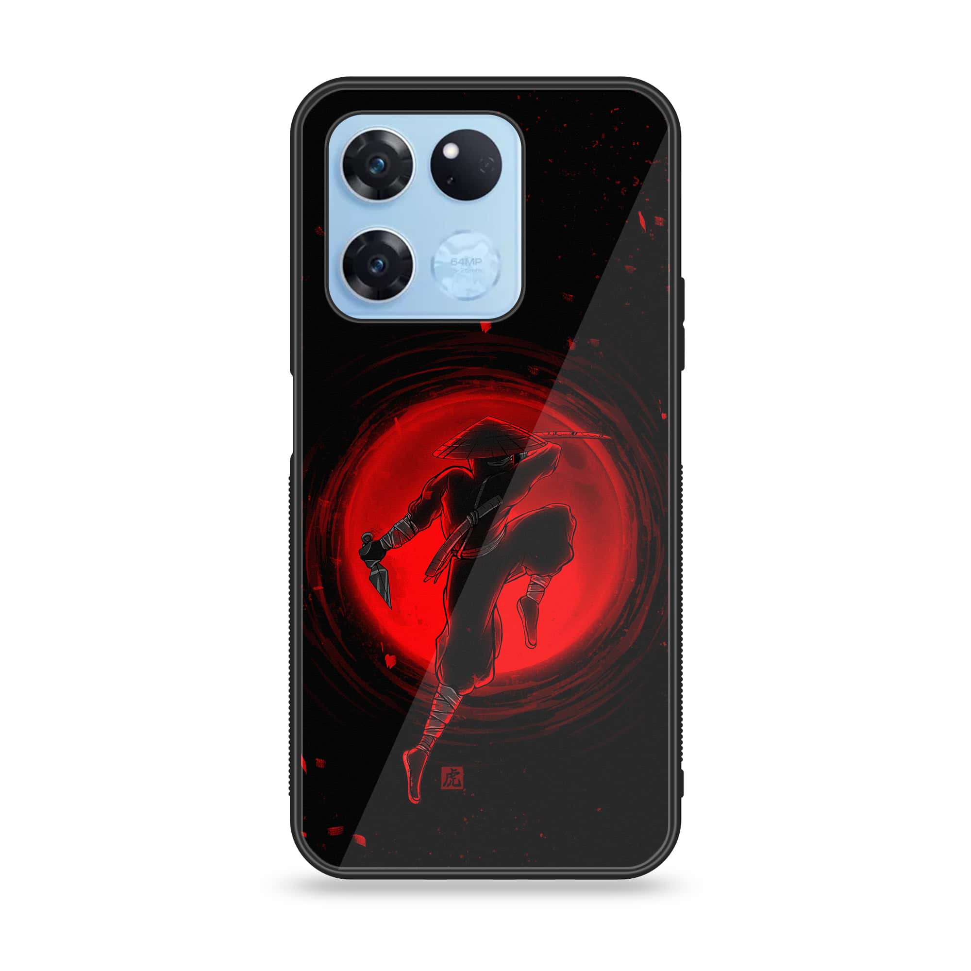 OnePlus Ace Racing - Ninja Series - Premium Printed Glass soft Bumper shock Proof Case