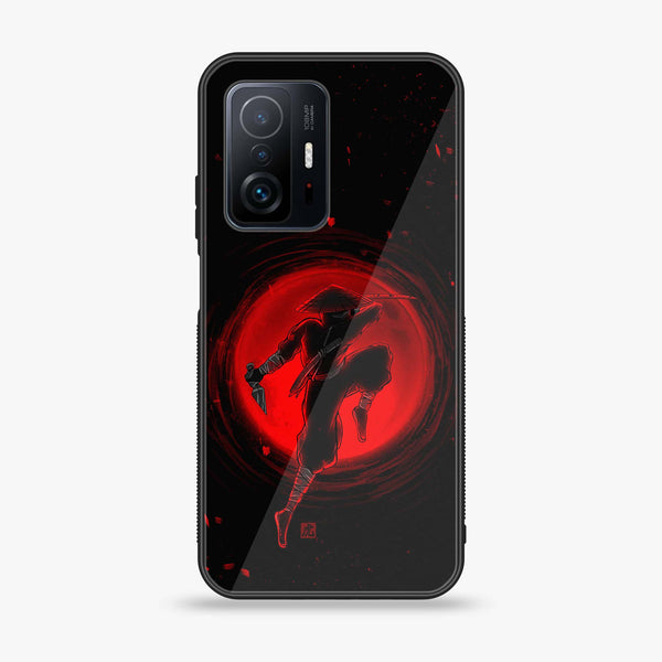 Xiaomi 11T Pro - Ninja Design 5- Premium Printed Glass soft Bumper shock Proof Case CS-47083