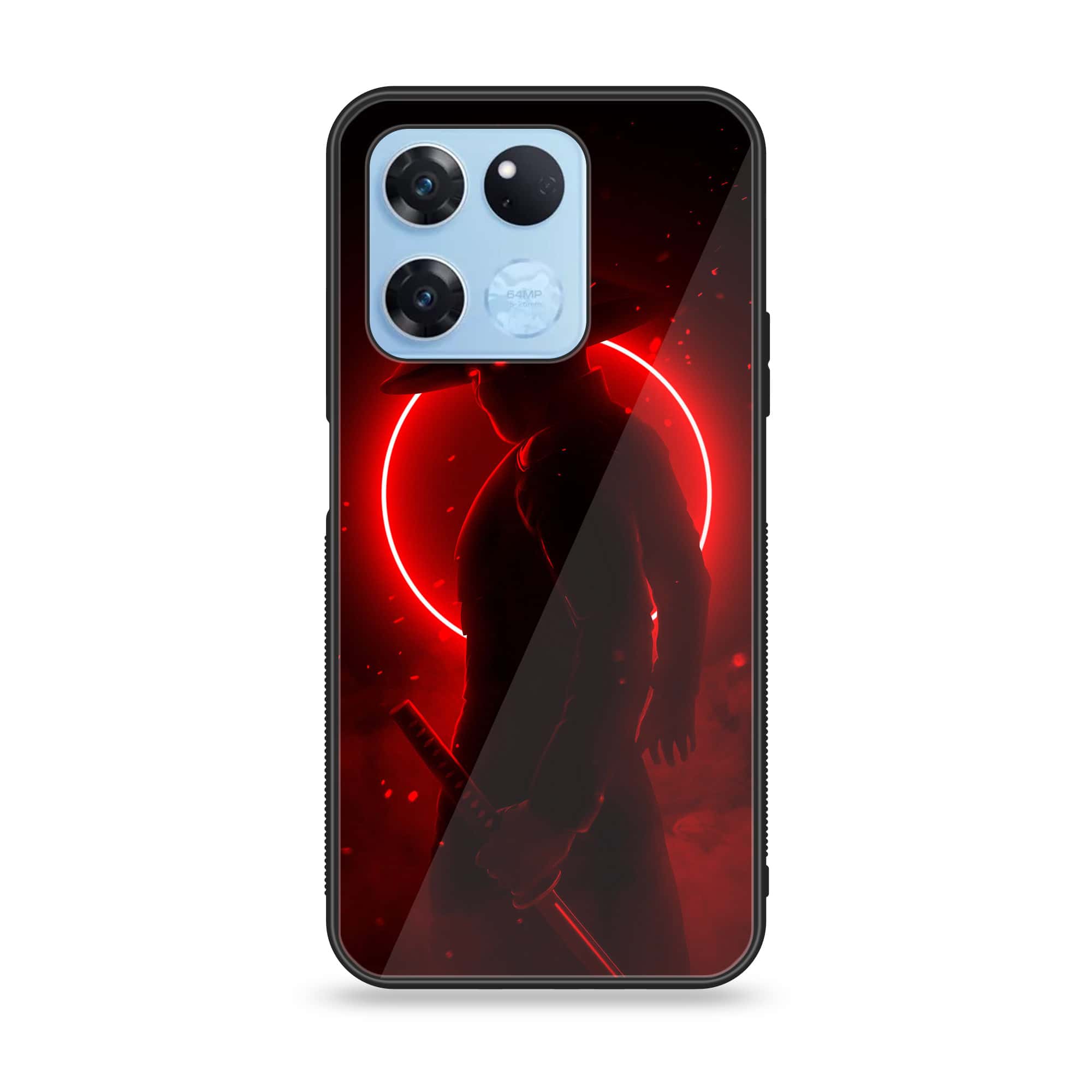 OnePlus Ace Racing - Ninja Series - Premium Printed Glass soft Bumper shock Proof Case