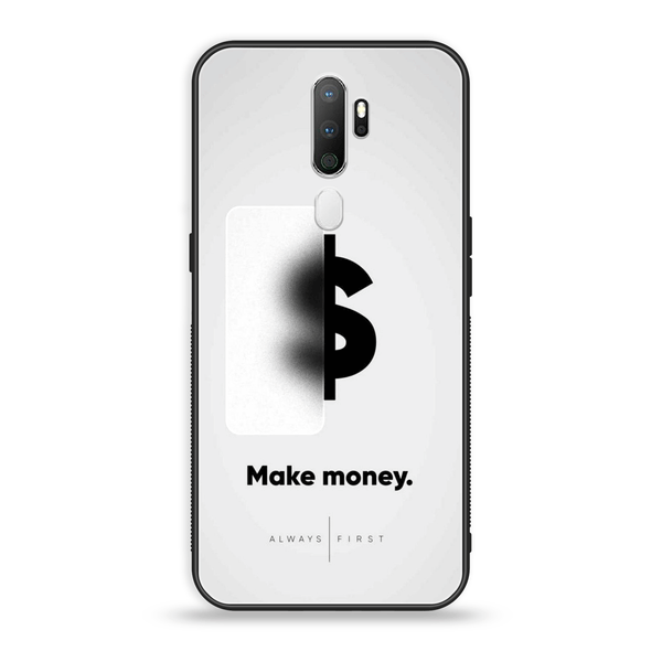 OPPO A5 2020/ OPPO A9 2020  Dollar Design 9 Premium Printed Glass soft Bumper shock Proof Case CS-26541