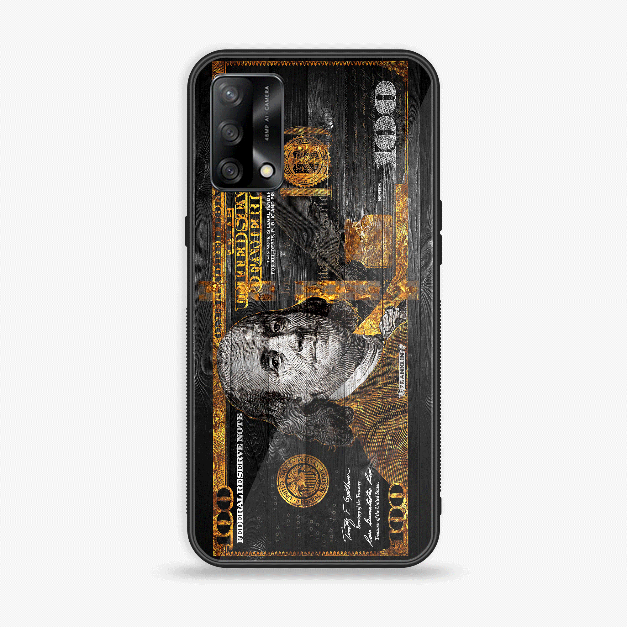 Oppo F19s - Dollar Series - Premium Metal Printed soft Bumper shock Proof Case