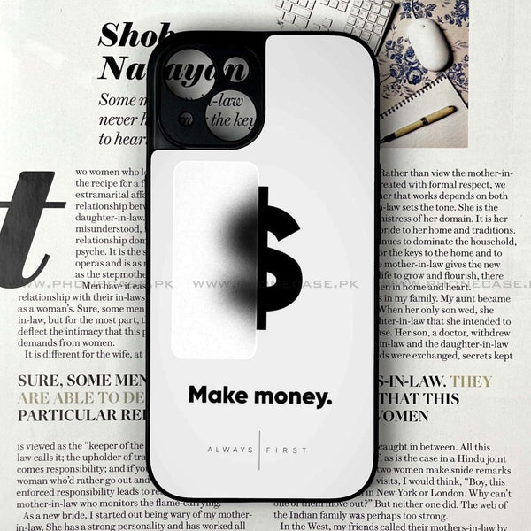 iPhone 14 - Dollar  Design 9 - Premium Metal Printed soft Bumper shock Proof Case CS-30586
