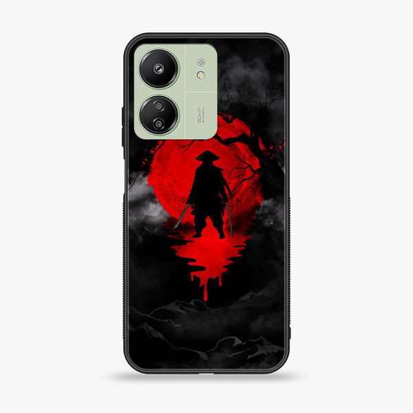 Xiaomi Redmi 13C - Ninja Series -  Design 3 Premium Printed Glass soft Bumper shock Proof Case  CS-23287