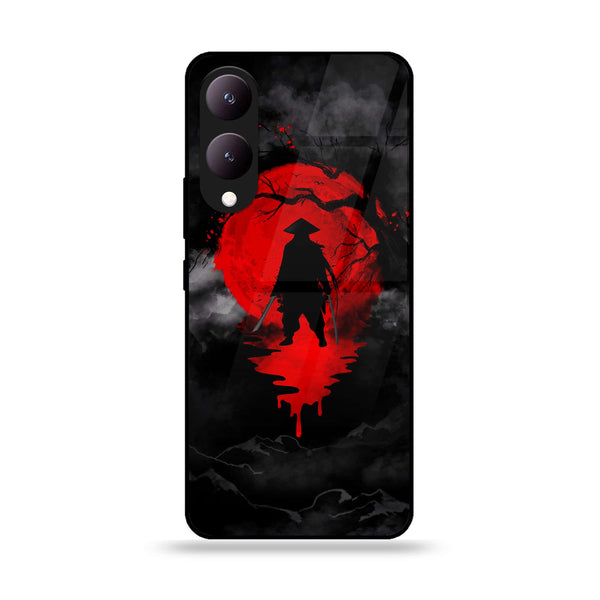 Vivo Y17S - Ninja Design 3- Premium Printed Glass soft Bumper shock Proof Case CS-46041