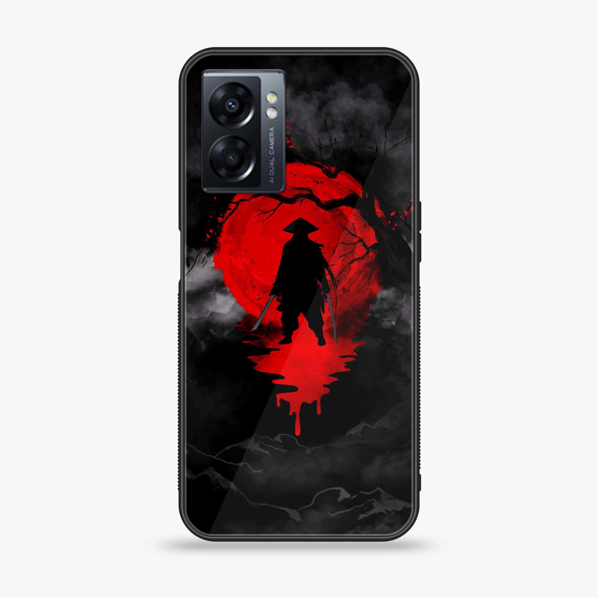 Oppo A77 4G - Ninja Series - Premium Metal Printed soft Bumper shock Proof Case
