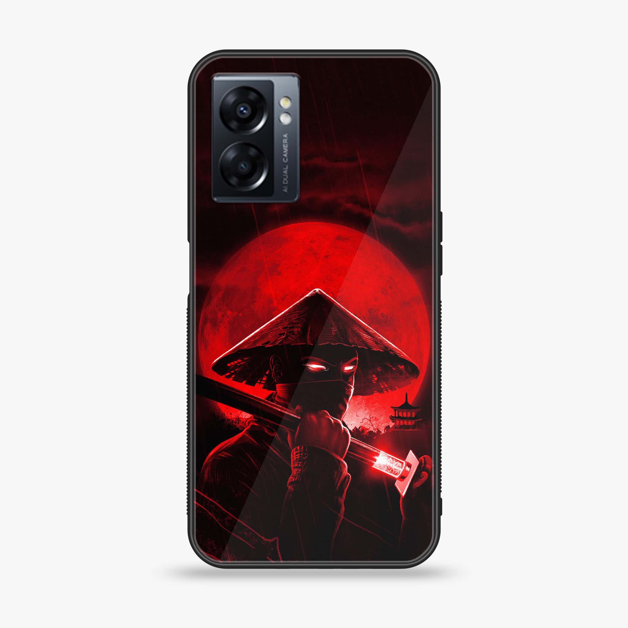 Oppo A77 4G - Ninja Series - Premium Metal Printed soft Bumper shock Proof Case