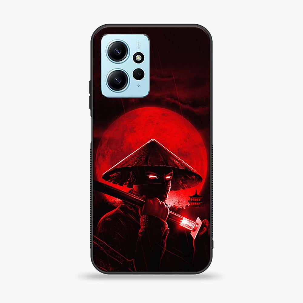 Xiaomi Redmi Note 12 - Ninja Series - Premium Printed Glass soft Bumper shock Proof Case