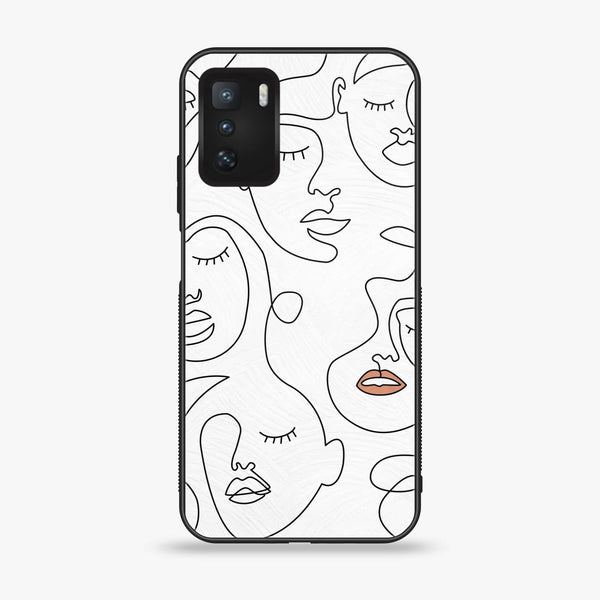 Xiaomi Redmi Note 10 Pro 5G - Girls Line Art Series - Premium Printed Glass soft Bumper shock Proof Case