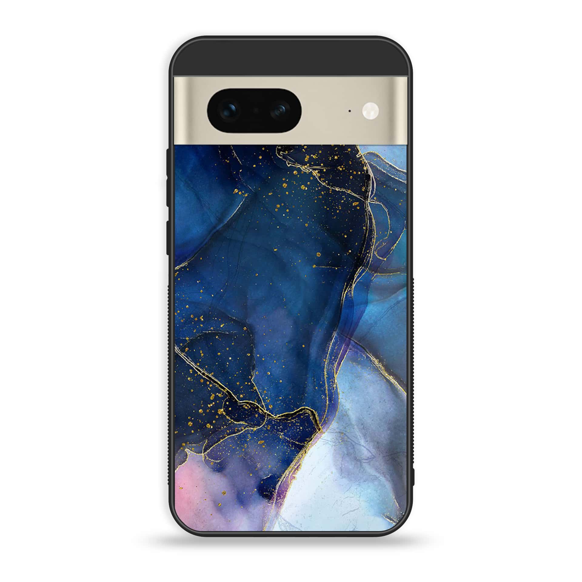Google Pixel 7a  - Blue Marble Series - Premium Printed soft Bumper Shock Proof Case