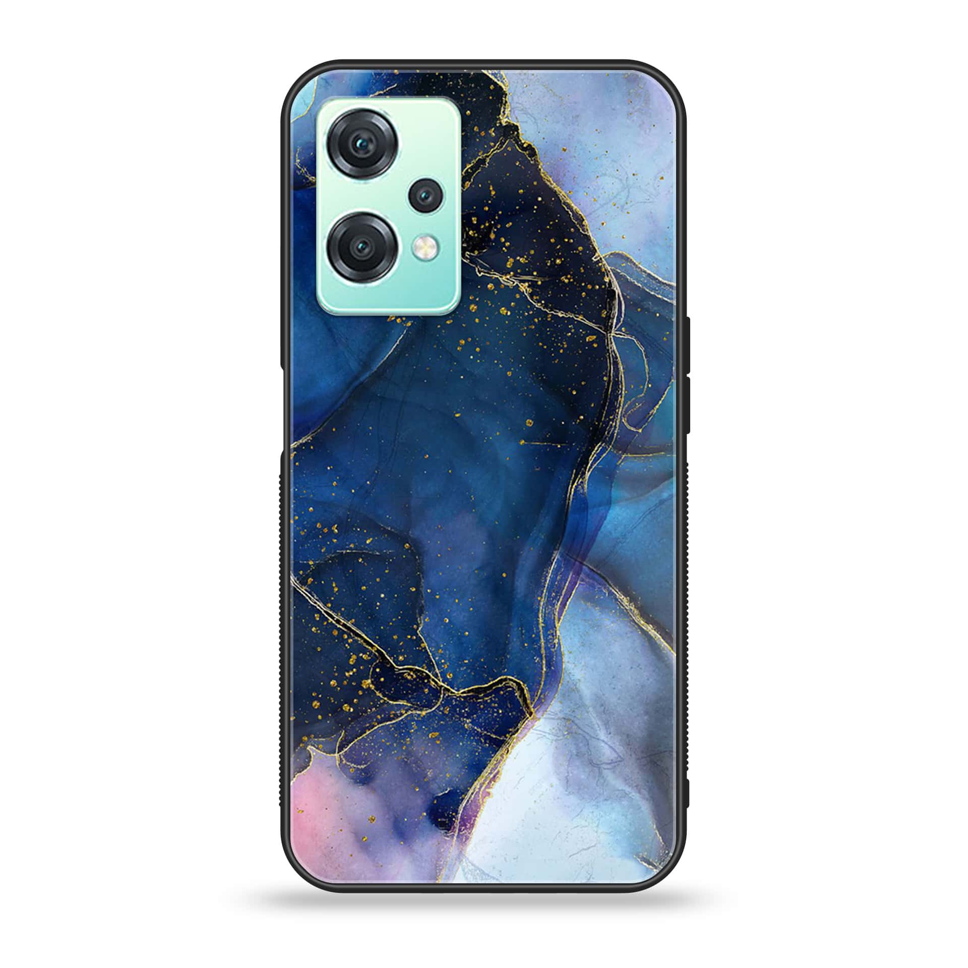 OnePlus Nord CE 2 Lite - Blue Marble Series - Premium Printed Glass soft Bumper shock Proof Case