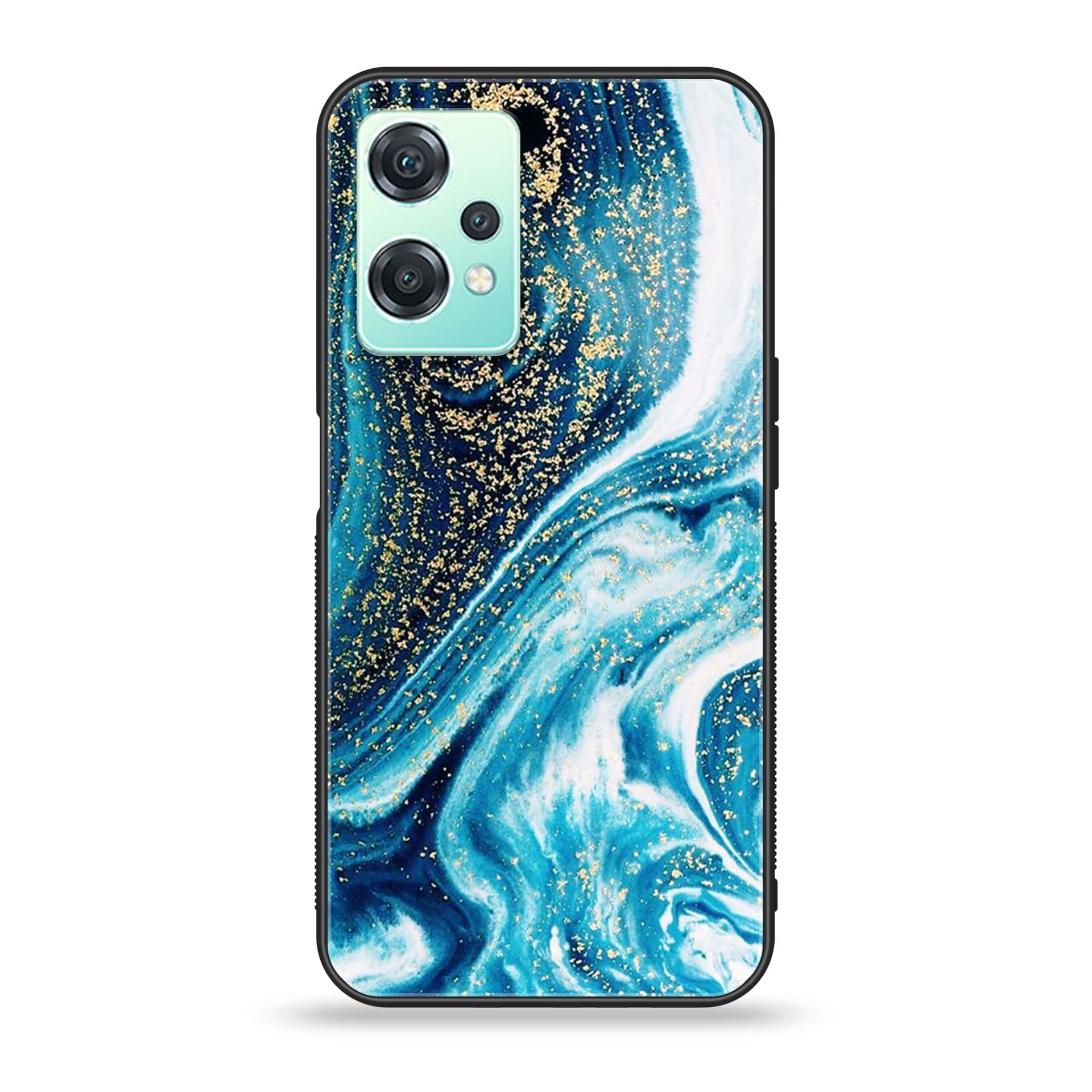 OnePlus Nord CE 2 Lite - Blue Marble Series - Premium Printed Glass soft Bumper shock Proof Case
