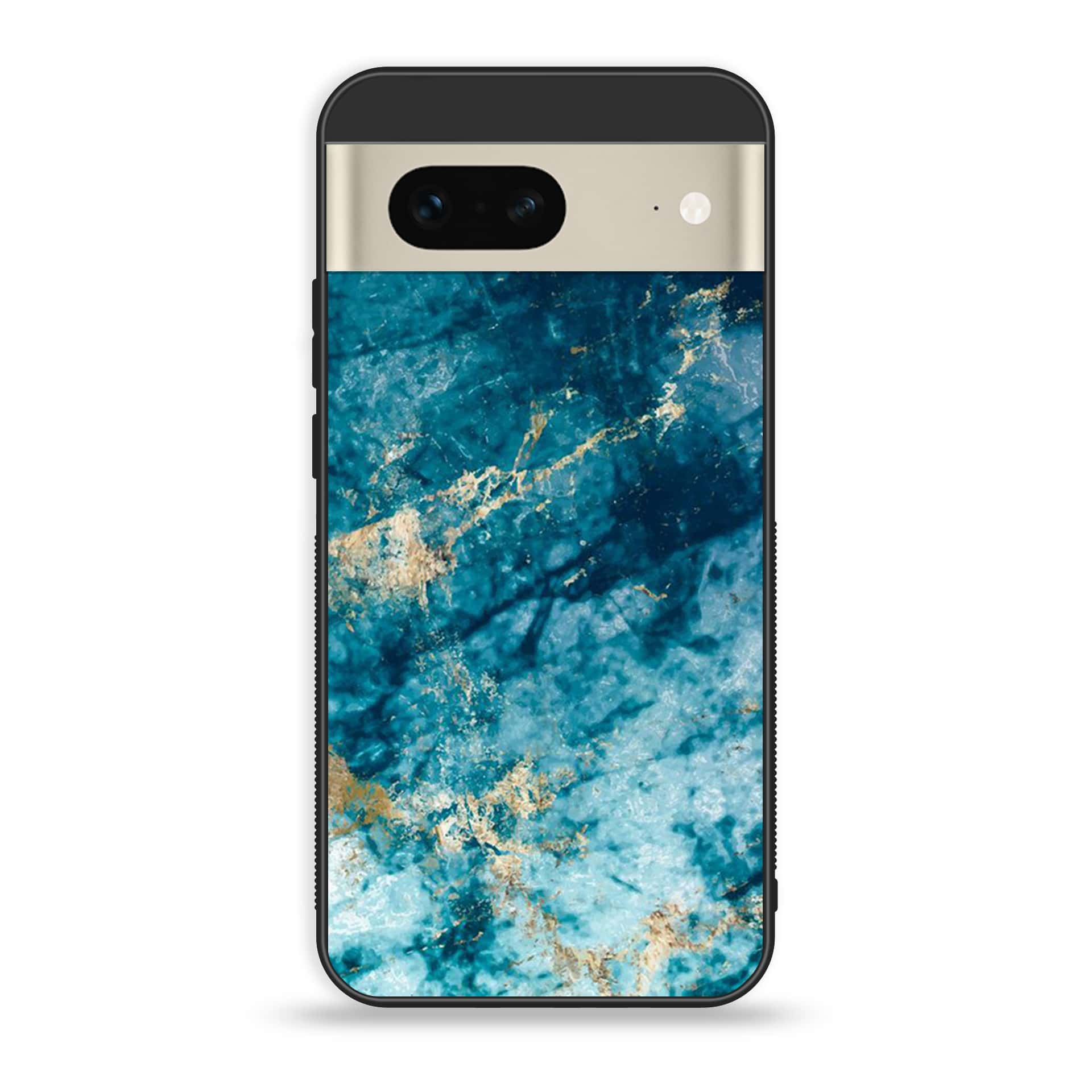 Google Pixel 7a  - Blue Marble Series - Premium Printed soft Bumper Shock Proof Case
