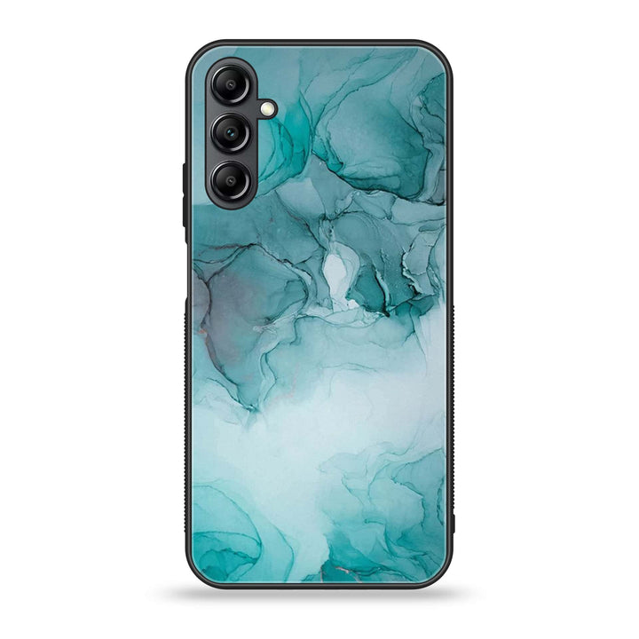 Samsung Galaxy A35 5G - Blue Marble  Design 3  - Premium Metal Printed soft Bumper shock Proof Case  CS-30615