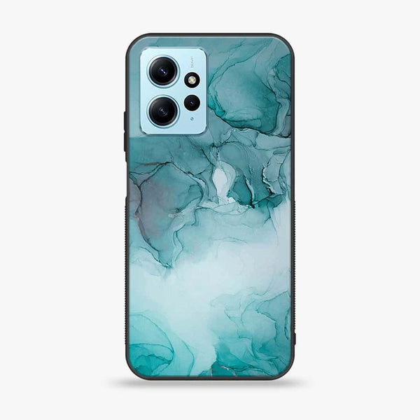 Xiaomi Redmi Note 12 - Blue Marble Design 3  - Premium Metal Printed soft Bumper shock Proof Case CS-32004