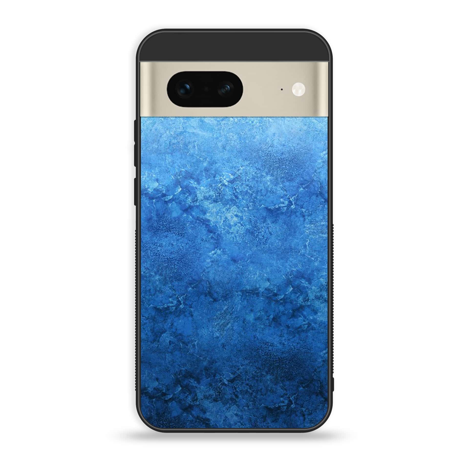 Google Pixel 7a  - Blue Marble Series - Premium Printed soft Bumper Shock Proof Case