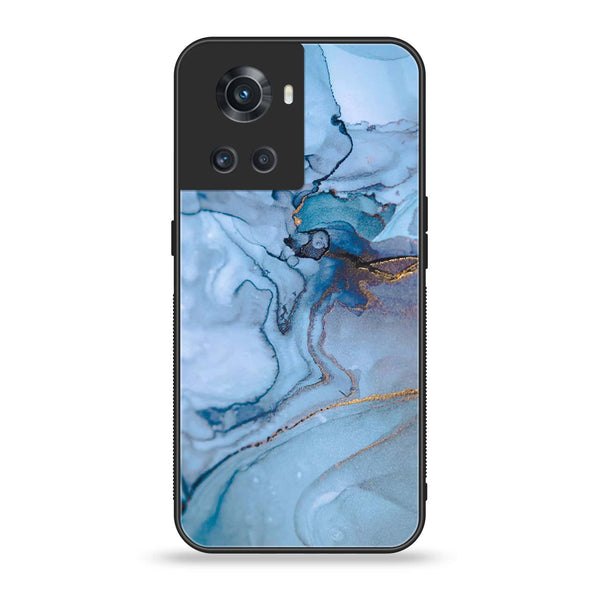 OnePlus Ace 5G - Blue Marble Series - Premium Printed Glass soft Bumper shock Proof Case
